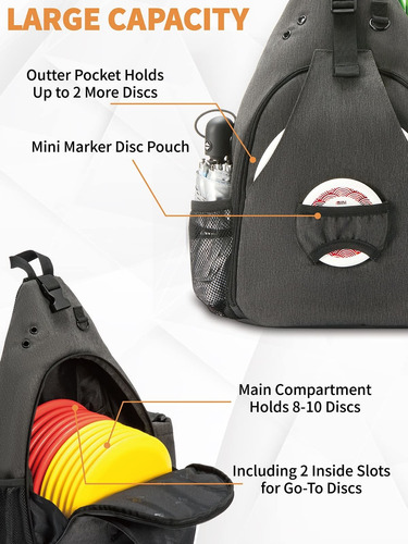 Bolsa Golf Capacidad 10 12 Disco Multifuncional Mochila Para