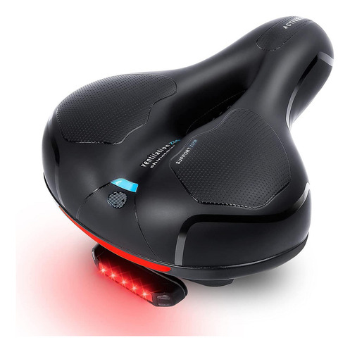 Asiento De Bicicleta SillĂn De Bicicleta Pu Ancho Asiento