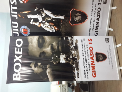 Banner 85x200 Con Portabanner Roll Up Gigantografias Ploteos