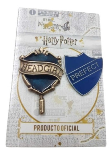 Pins Headgirl + Prefecto - Ravenclaw - Harry Potter