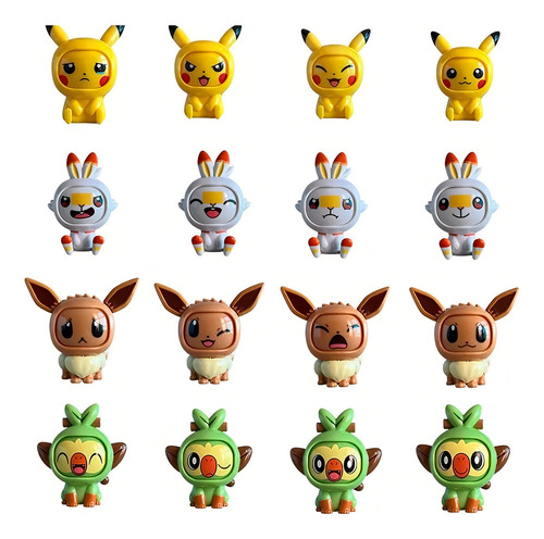Miniaturas de Pokémon que cambian el rostro + Pokébola