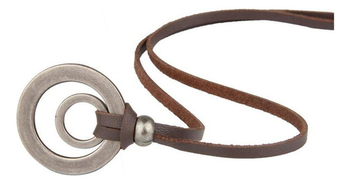 2 Cadena De Cordón De Material Cuero Ajustable Hombres
