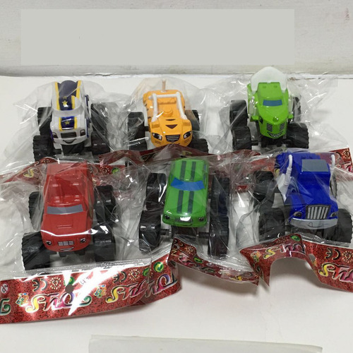 Jy 6 Piezas De Coches De Carreras De Blaze And The Monster