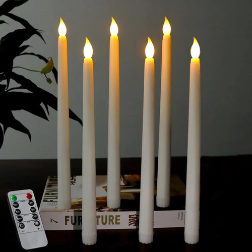 Velas Led Para Decoración De Fiesta De Navidad, 10 Unidades