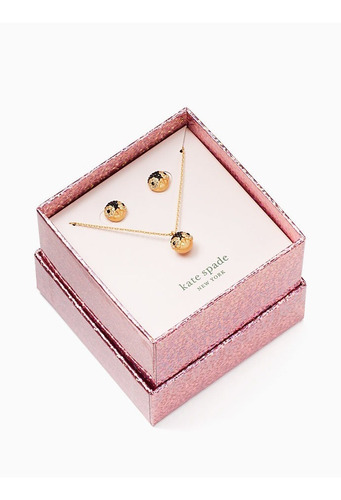 Set De Collar Y Aretes Kate Spade Caja De Regalo Oferta!