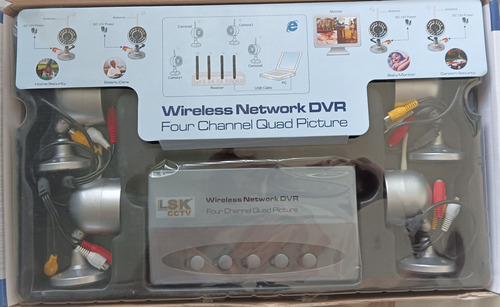 Camaras De Seguridad Kit De 4 Nueva Wireless Network $ 150
