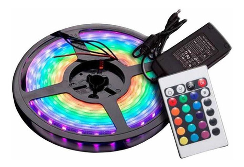 Cinta Led Rgb Multicolor X 5 Metros Con Control Remoto