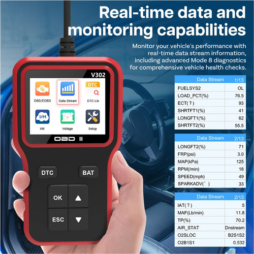 Leitor Obd2 De Códigos Com Reset E Diagnóstico Veicular