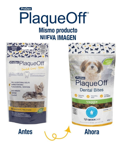 Plaqueoff Bites Cuidado Dental Perros 60 Gramos | Mundozoo