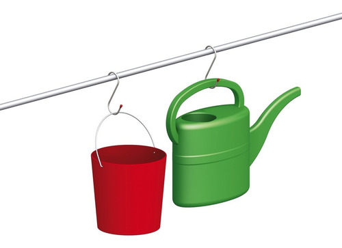 Gancho Galvanizado En S Alfer Multiusos Soporta 20kg Color Gris