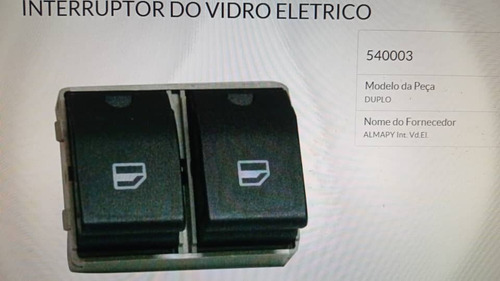 Imagen 1 de 3 de Boton Interruptor Doble Delant Izquierdo Vw Fox Spacefox Cro