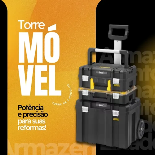 Torre Armazenamento 3pc Pro-stack Fmst1-80103 Preto Stanley