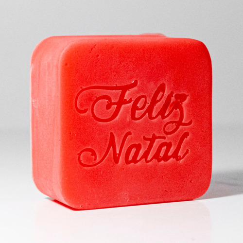 Molde Forma Silicone Feliz Natal Quadrado