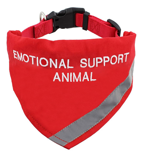Pañuelo De Collar Perros De Apoyo Emocional 15-19.5in ...