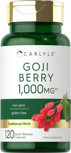 Bayas De Goji 1000mg Extracto De Wolfberry 120 Cap