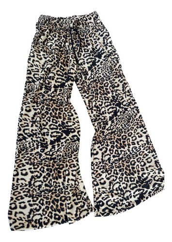 Pantalón Palazo De Mujer, Animal Print 