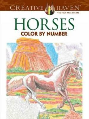 Creative Haven Horses Color By Number Coloring Book - Geo...