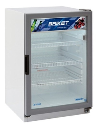 Heladera / Expositor / Vitrina Vertical Briket 120 Lts 