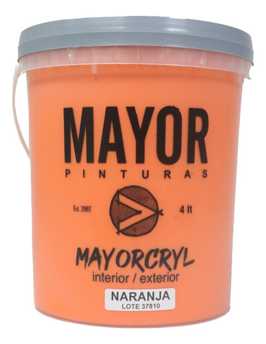 Mayorcryl Color Naranja 4lt Cml1