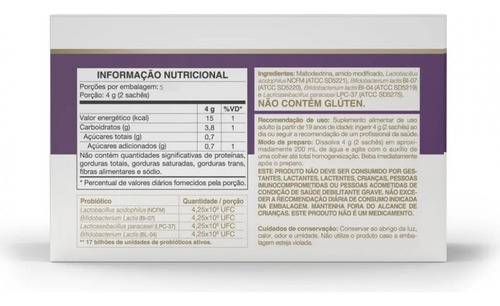 Simfort Plus - Probiótico (display 10 Sachês De 2g) - Sem Sabor
