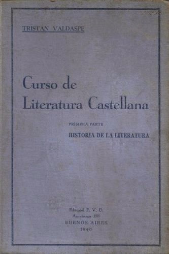 Curso De Literatura Castellana Tristan Valdaspe X Caballito