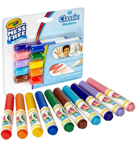 Crayola Marcadores Color Wonder Plumones Magicos Niños Prote