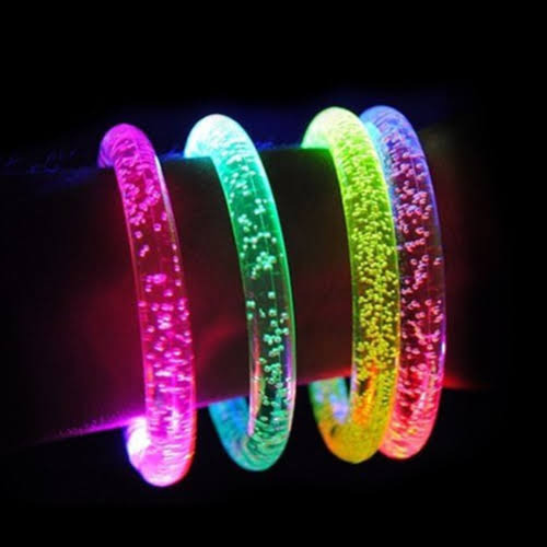 120 Pulseras Luz Led Luminosa Colores Fiesta Evento Batucada