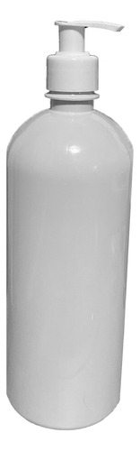 Botella De Plastico Blanco Con Dosificador 1 Litro / 30 Pcs