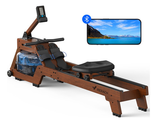 Maquina Remo Agua Merach Para Uso Domestico Fila Madera Fina