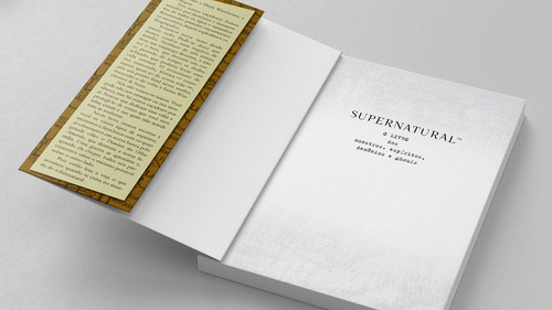 Supernatural Livro Dos Monstros Espíritos Demônio E Ghouls