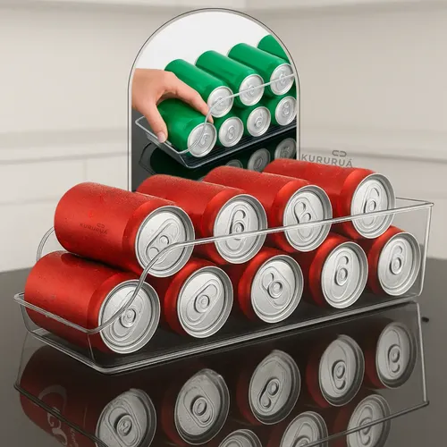 Organizador Lata Suporte Geladeira Refrigerante Cerveja Multiuso ...