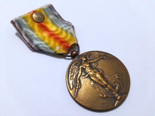 Condecoración Militar Belga Victoria Primera Guerra Mundial (Usado)