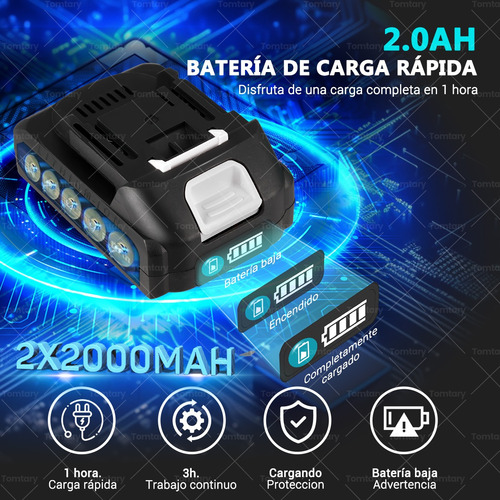 Sierra Caladora Inalámbrico 4000rpm 6 Velocidades+3 Orbital