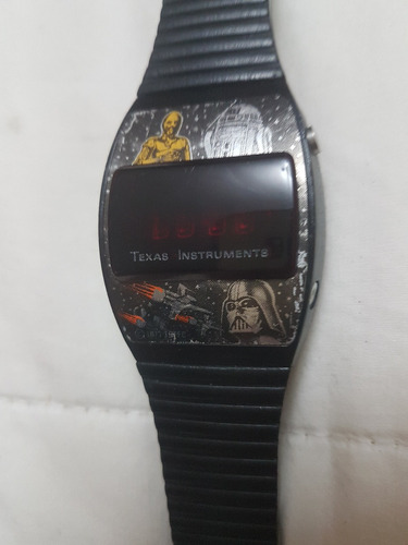 Reloj De Pulsera Vintage Texas Instruments Star Wars Led