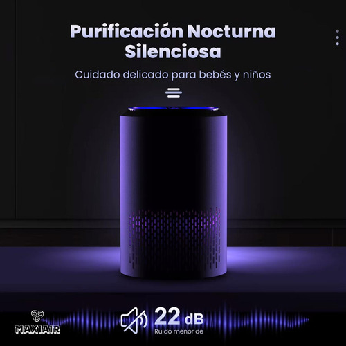 Filtro Purificador De Aire Maxiair Difusor Aromas Alergias Blanco