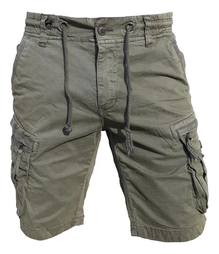 Pantalon Hombre Trekking Bermuda Elastizado Verano Moda Runnig