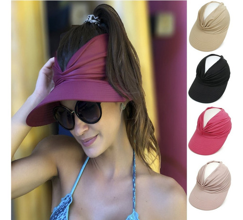 Sombrero Sol Mujer Uv Protección Gorra Deportiva De Playa