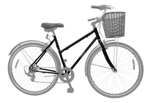 Imagen 1 de 7 de Cuadro De Bicicleta Dama Sport Nottinham Rodado 28 Acero Fad