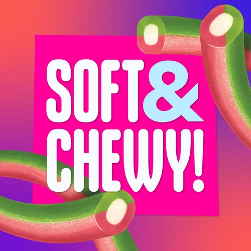 Sweetarts Soft & Chewy Ropes Candy, Sabor A Bayas De Sandia,