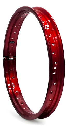 Par Roda Alumínio Vermelho Viper Cubo Preto Titan 150 Esd