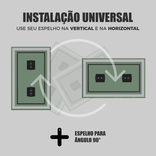 Espelho Retangular Grande Com Led Jateado 100x110 Cm