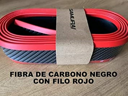 Imagen 1 de 3 de Lip Universal Fascia Fibra De Carbono Negro Filo Rojo 2.5mts