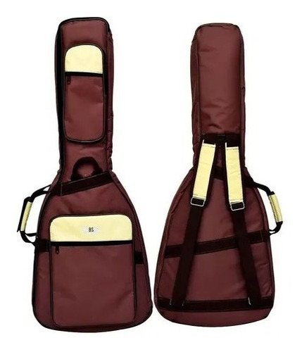 Bag Capa Para Violão Folk Almofadada Bs - Titanium