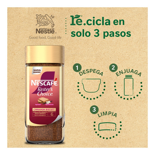 Café Soluble Nescafé Taster's Choice Cinnamon Biscuit 100g