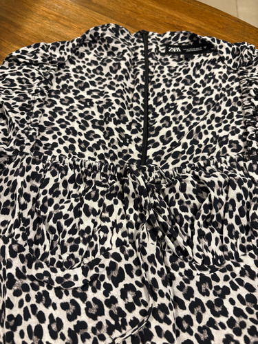 Vestido Estampado Animal Mini Zara