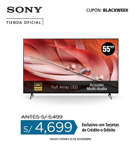 Imagen 2 de 9 de Sony Bravia Xr-55x90j Full Array Led4k Ultra Hd Hdr Smart Tv