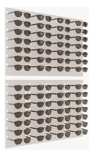 Expositor De Parede Para 56 Óculos - Cod 251310 Cor Branco