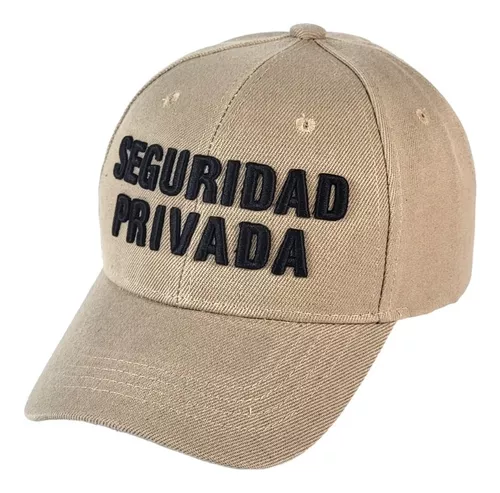 Gorra Seguridad Privada Bordado 3d Caqui