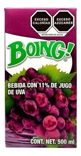 Jugo Boing Sabor Uva 500 Ml 12 Piezas