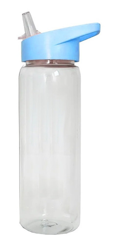 Botella Transparente Agua Plástica 750 Gimnasio Deportiva
